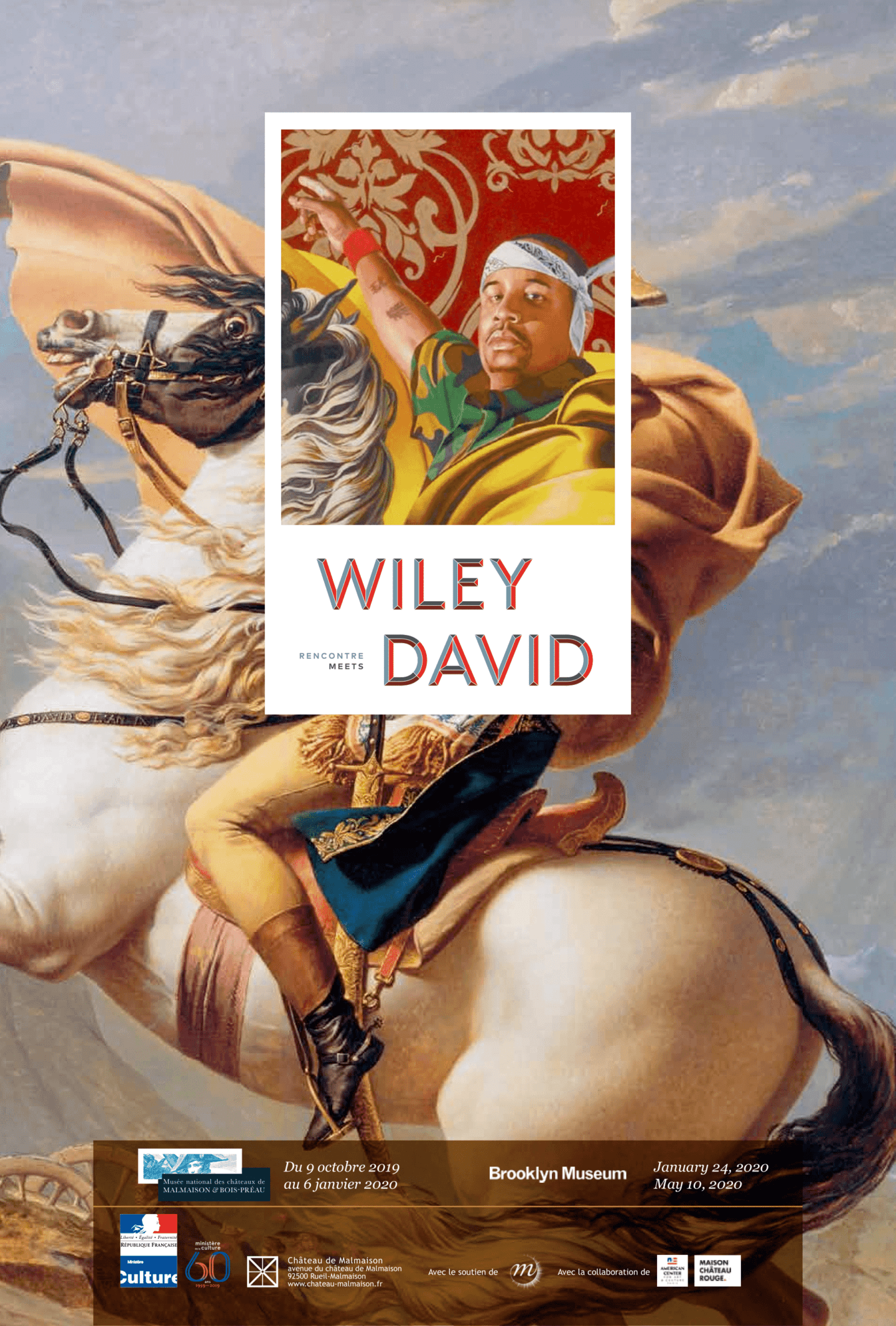 Affiche officiel expo WileyXDavid à Malmaison