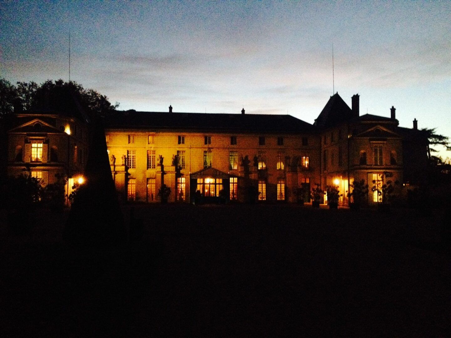 Vue du château de nuit